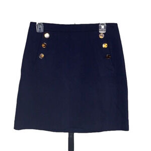 𝅺ANN Taylor Tortoiseshell Button Mini Skirt